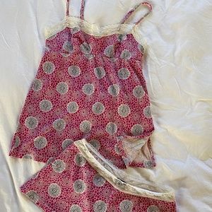 Cosabella Chemise & Booty Short Pajama Lingerie Set
